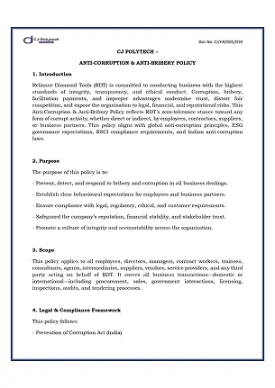 Anti-Correction-Policy