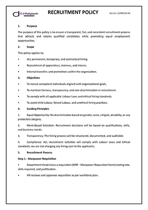 Recruitment-Policy